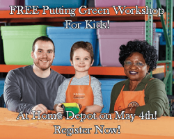 Free Putting Green Workshop For Kids at Home Depot