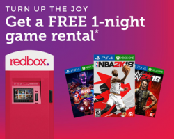 Free Redbox Vedio Game Rental (Text Offer)