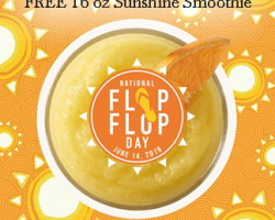 Free 160z Sunshine Smoothieat Tropical Smoothie Cafe On June 14th