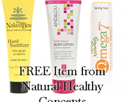Free Item From Natural Healthy Concepts