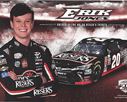 Free Erik Jones NASCAR Hero Card