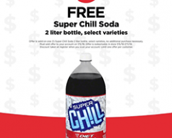 Free 2 Liter Super Chill Soda at Cub Stores