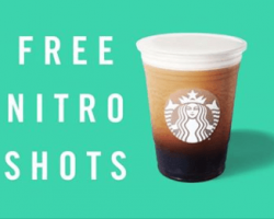 Free Nitro Cold Brew Shot at Starbucks on August 2