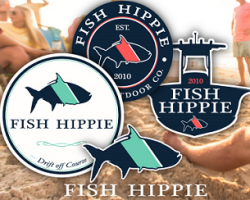 Free Fish Hippie Stickers