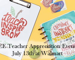 Free Teacher Appreciation Event at Walmart on July 13th