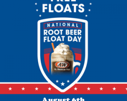 Free Root Beer Float at A&W on August 6th