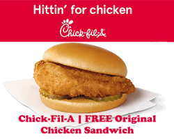Possible Free Chicken Sandwich at Chick-Fil-A (CT, NJ, NY)