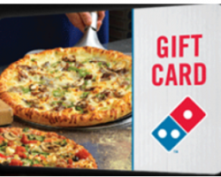 Free $4+ Domino’s Pizza Gift Card