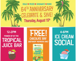 Free Chocolate Bar & More at Natural Grocers on August 15th