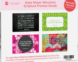 Free Scripture Promise Decals from Joyce Meyer