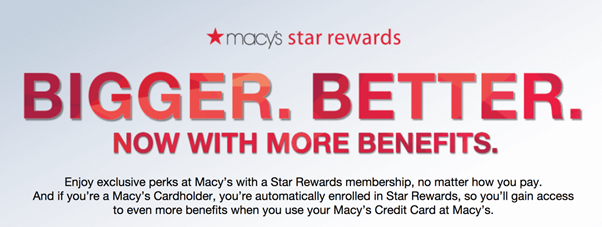Star Rewards Program at macy's