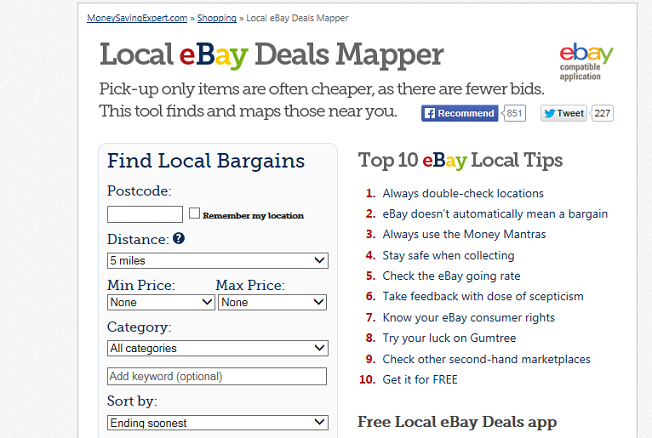 Track Out on Local Bargains