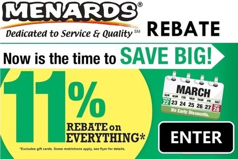 Menards and its Rebate Program
