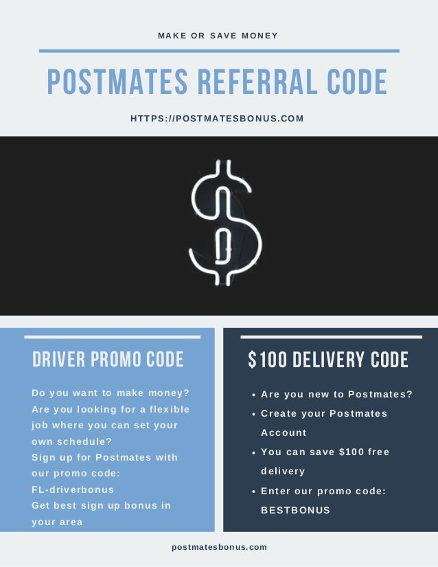 All You Need to Know About Postmates Refferal Code