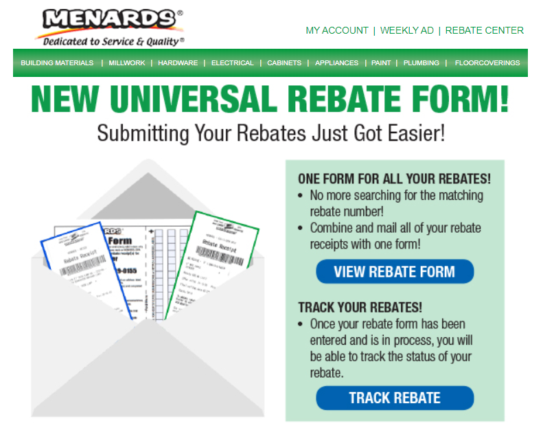 Menards’ Expired Rebate Forms