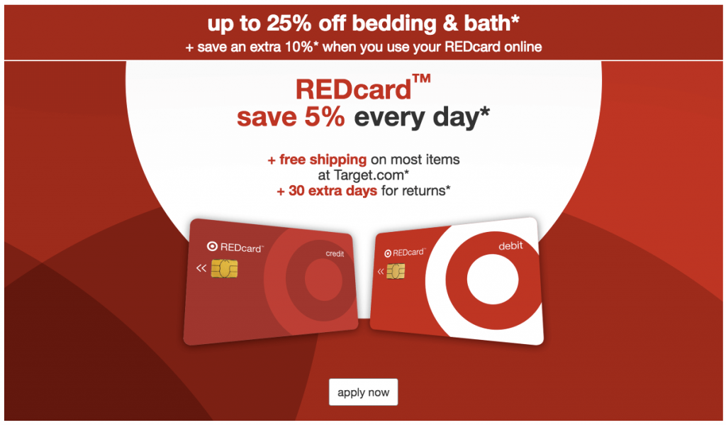 Description: Target's REDcard debit and credit cards