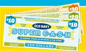 Old Navy Super Cash Program 