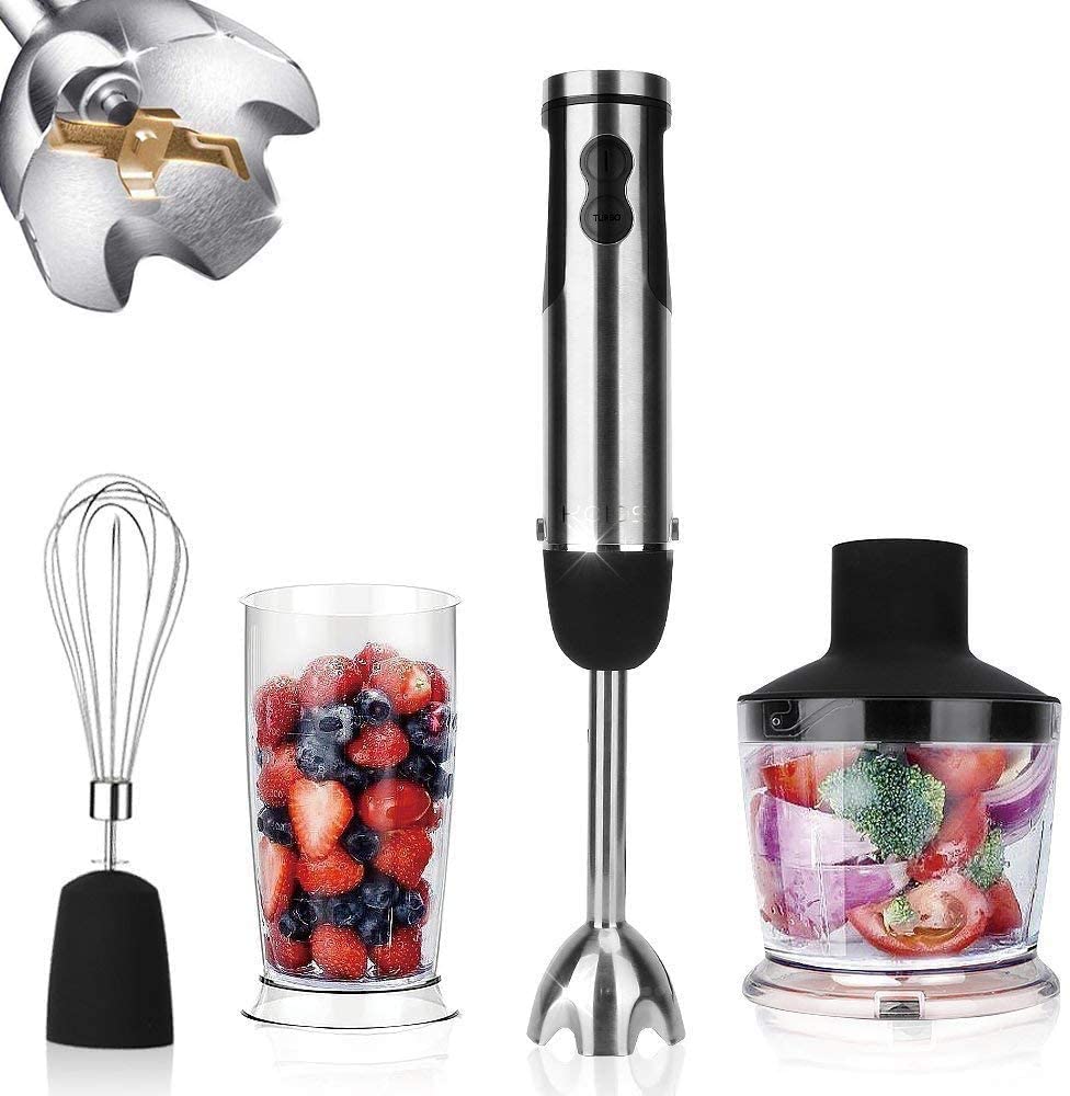 KOIOS Powerful 800W 4-in-1 Hand Immersion Blender