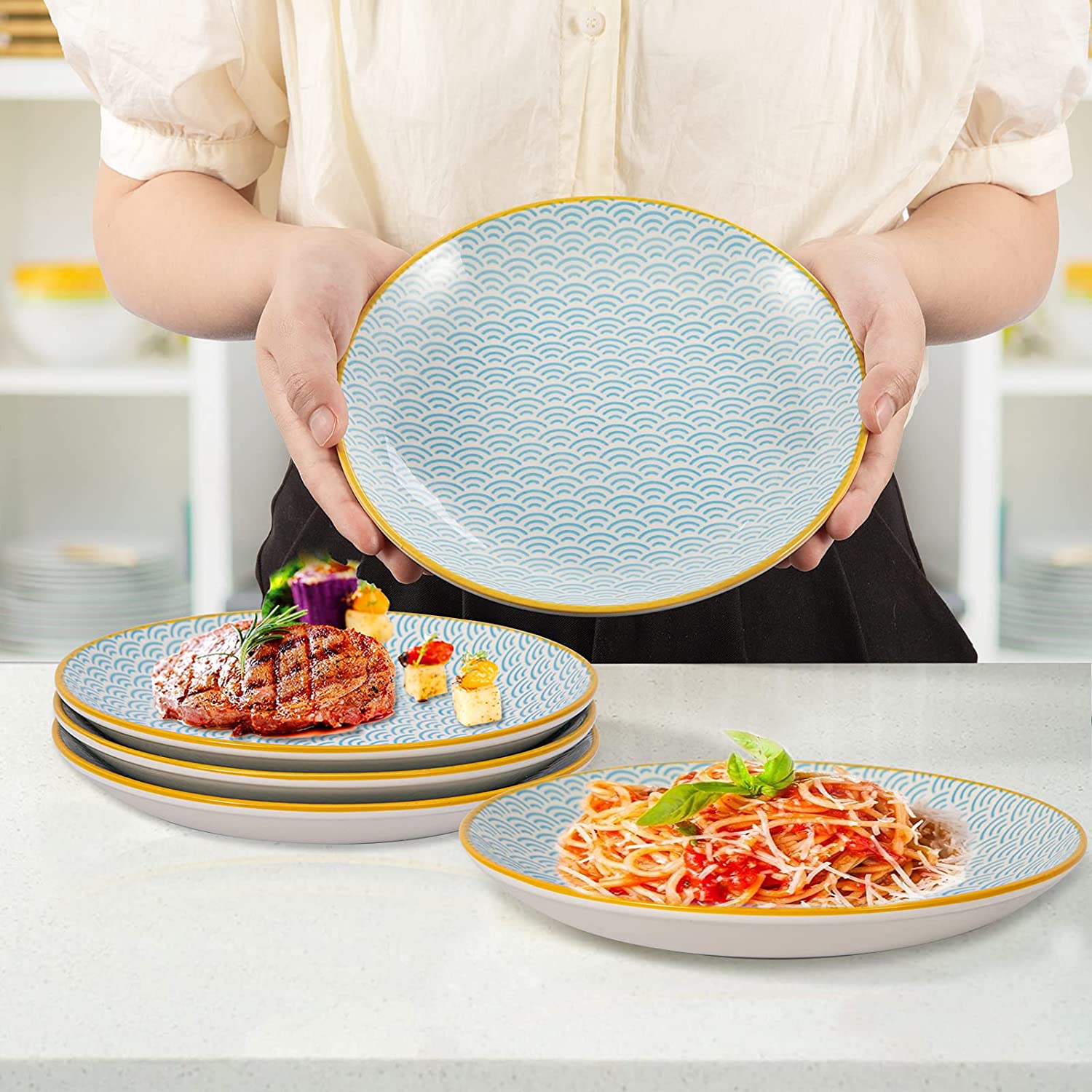 Cibeat Ceramic Salad Plates