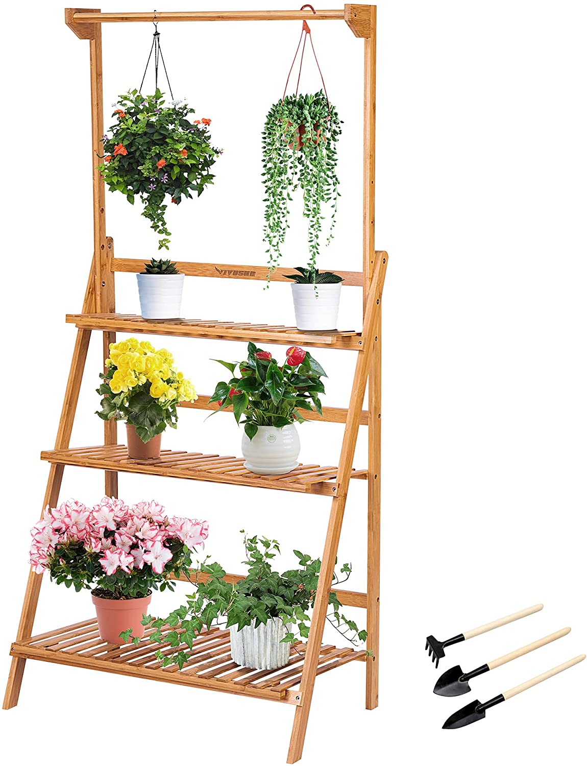 Bamboo Plant Stand 