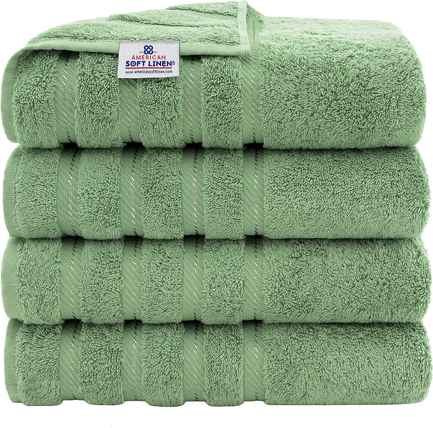 American Soft Linen 4 Piece Bath Towel Set