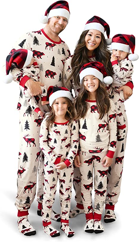 Family Matching Christmas Holiday Pajamas Sets