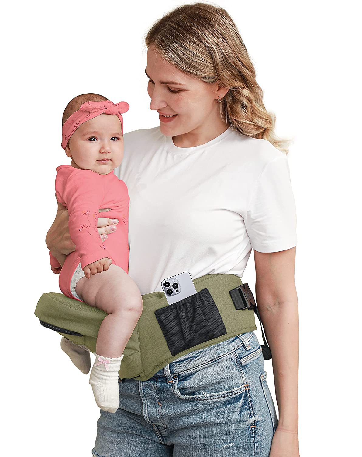 Baby Carrier BABYMUST Hip Carrier khaki 51% Off Now At $44.19