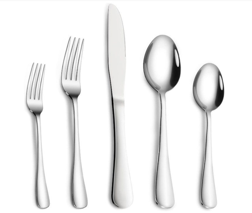 Cibeat 60-Piece Silverware Set for 12, Stainless Steel Flatware Set