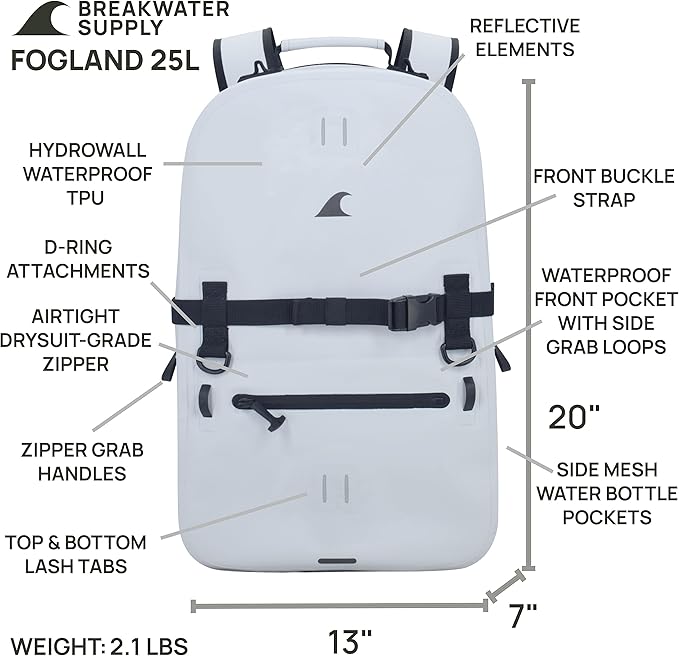 Breakwater Supply™ 100% Waterproof Submersible Backpack