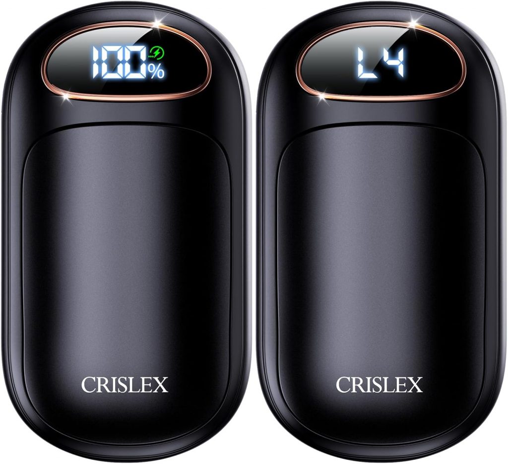 CRISLEX Electric Hand Warmers Rechargeable 2 Pack