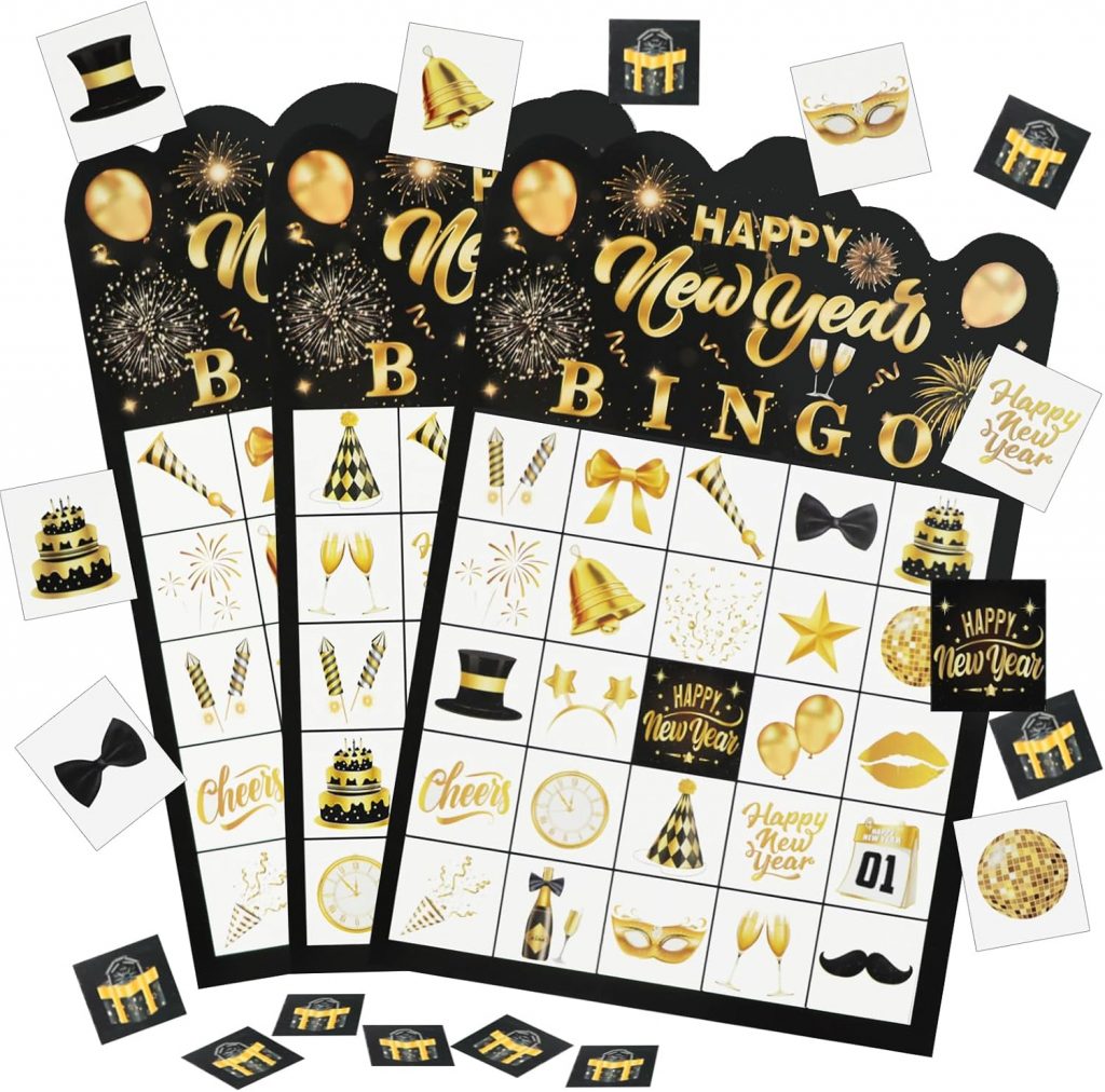 Chris.W 2026 New Year Bingo Game for Adults