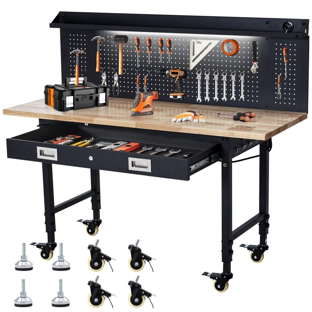 Garvee-Rubber-Wood-Heavy-Duty-Workbench.