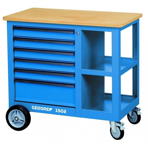 Gedore-Mobile-Workbench-with-6-Drawers-and-Vice