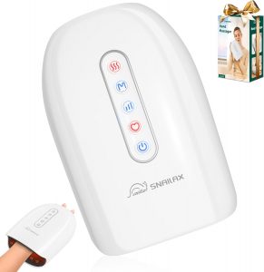 Snailax Cordless Hand Massager with Heat and Compression
