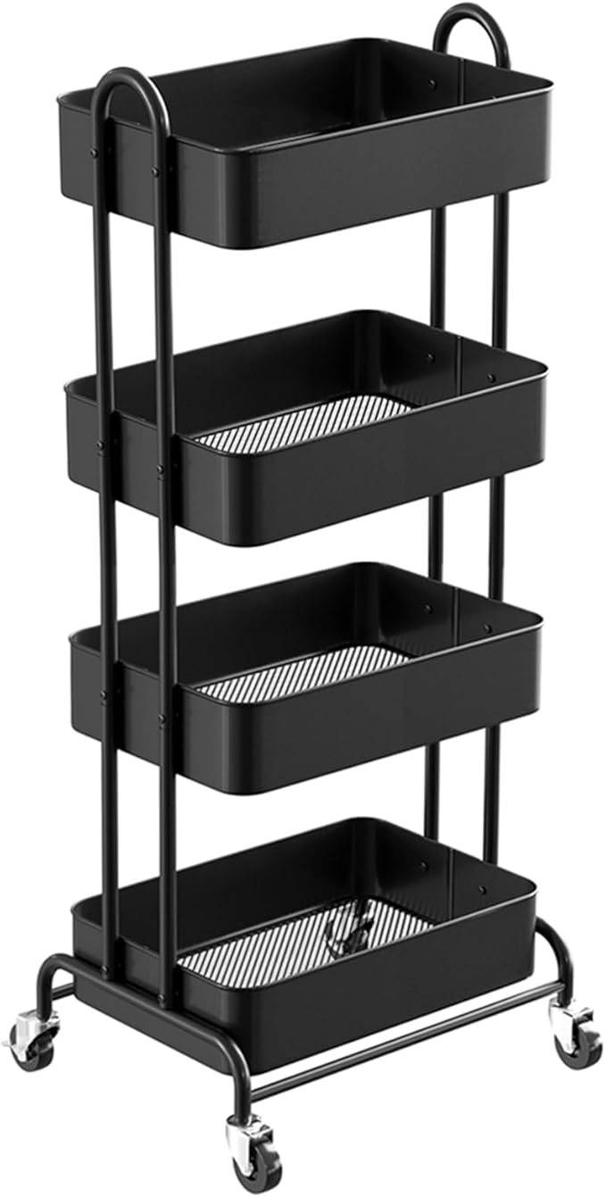Ceayell Metal Rolling Storage Cart