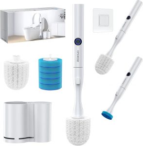 Electric Toilet Brush and Holder Set