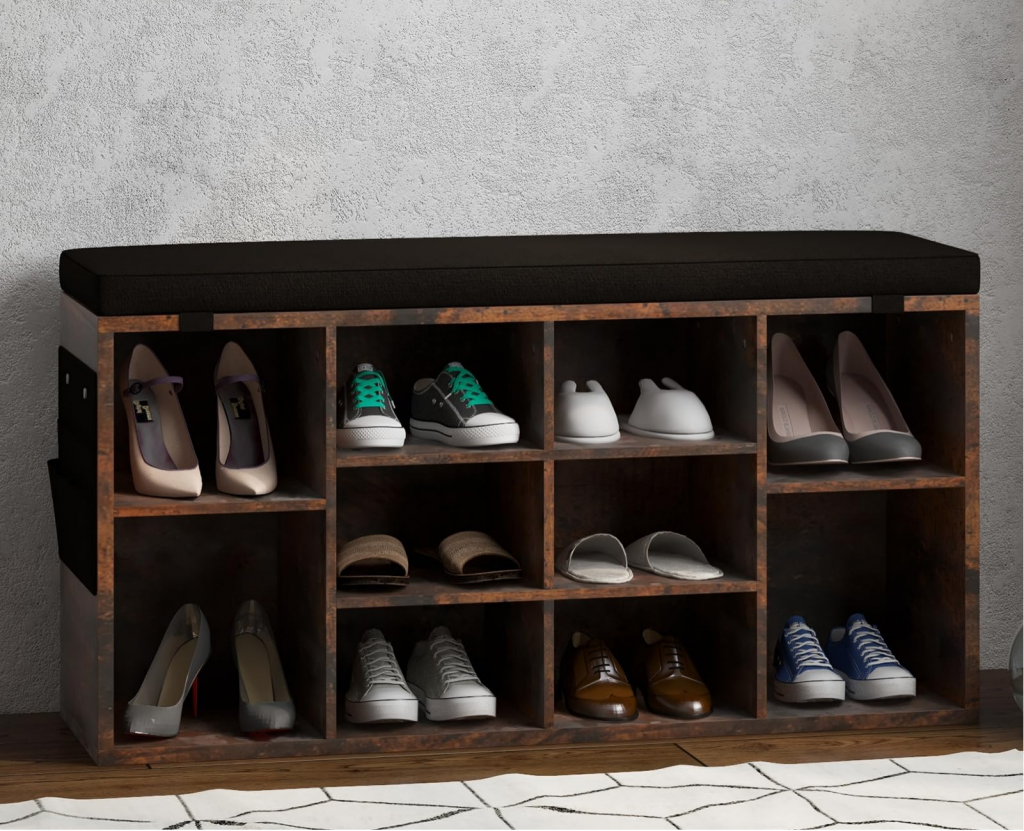 GARVEE Entryway Shoe Bench Storage