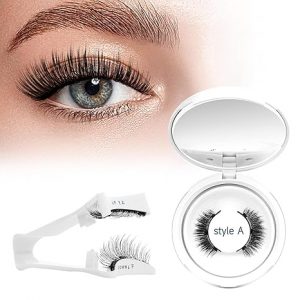 Higu clace Magnetic Eyelashes with Applicator Soft Magnetic Lashes Natural Look Wispy Magnet Lashes Easy to Wear and Remove （DJCX-A02）