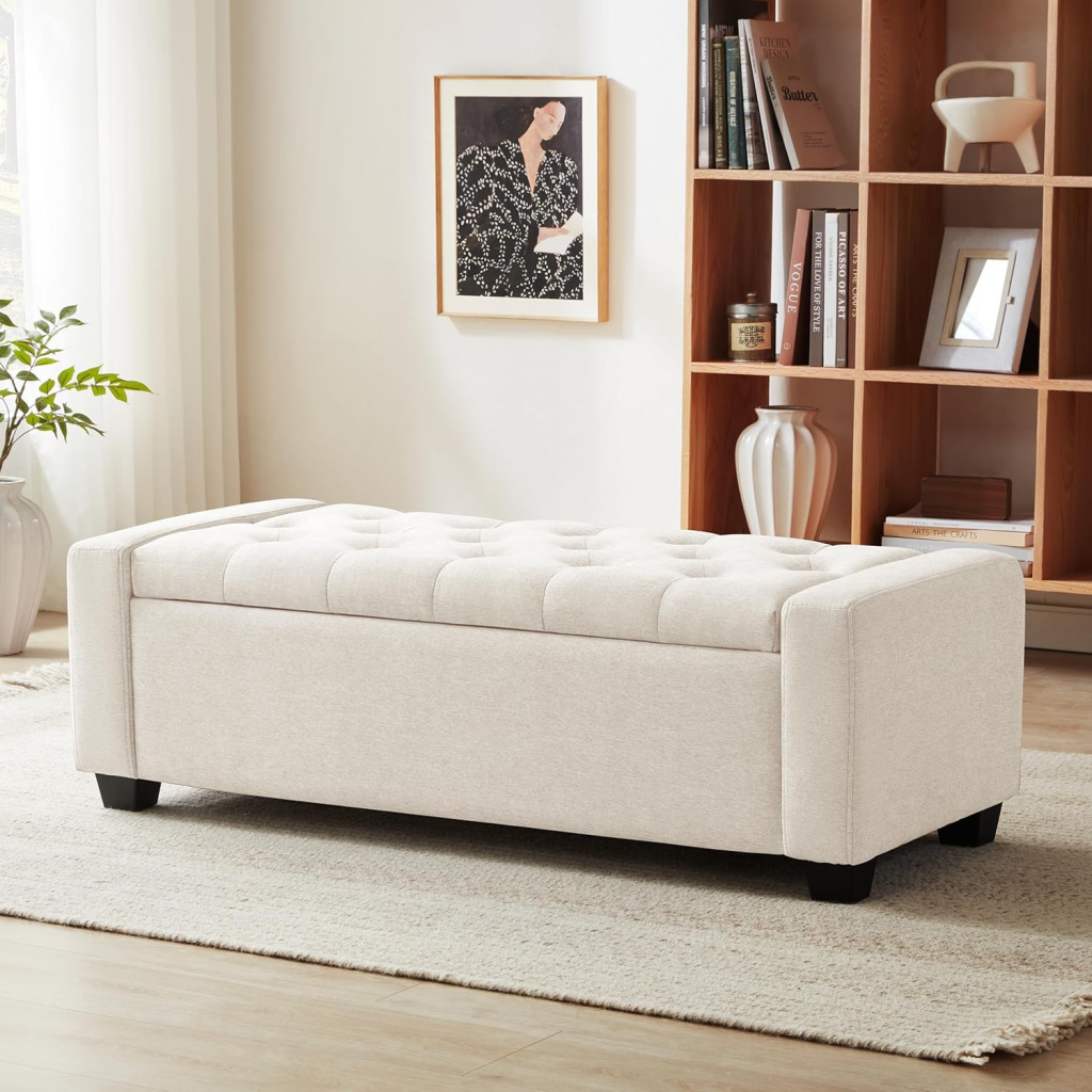 Huatean Home 48″ Storage Bench