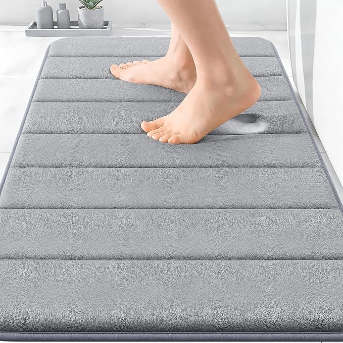 OLANLY Memory Foam Bath Mat 30x20