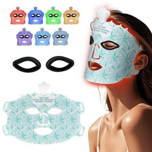 Red Light Mask for Face Women - 7 Colors Red Light Face Mask, Face Mask Skincare at Home, Cordless Device, Skin Care Mask Suitable for Women