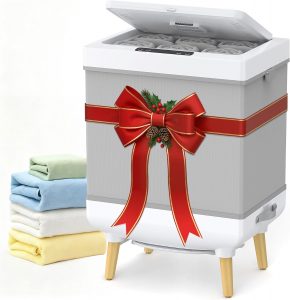 Tinetton 2025 Large Towel Warmer with 35L Capacity, Foldable Towel Warmer Bucket for Bathroom Fit Oversized Towels Bathrobes Blankets