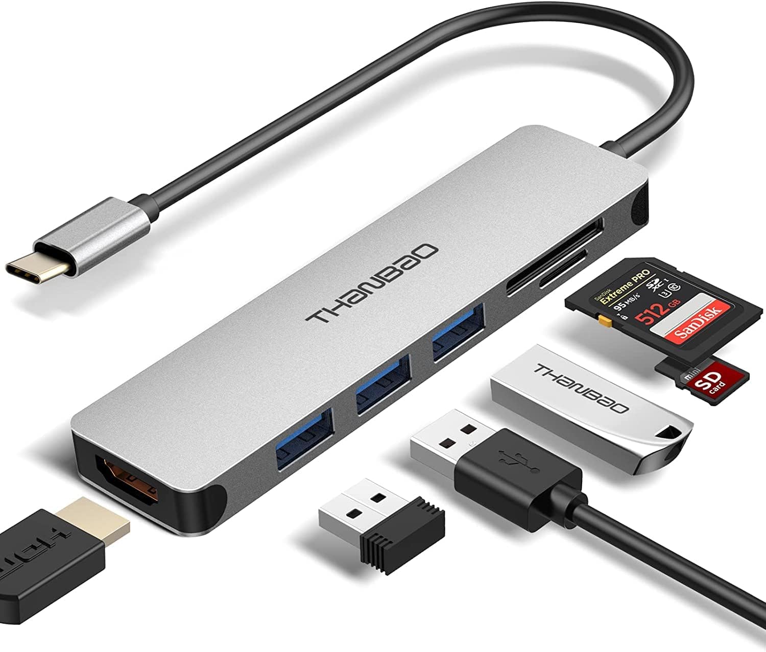 USB C Hub Multiport Adapter