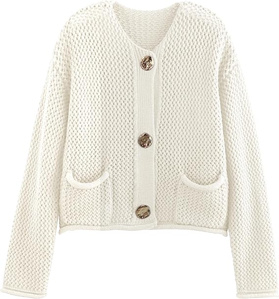 Yimoon Womens Cropped Cardigan Sweaters