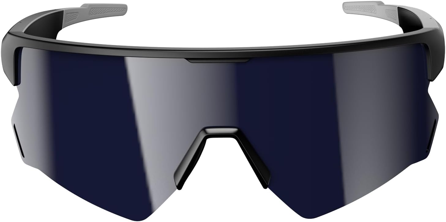 Blackview Buletooth Sunglasses, UV400Protection, Bult in Mic & Speakers, Voice Assistant Compatible, 5.4 Bluetooth, Polarized Lens for Outdoor Activities