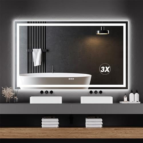GARVEE LED Bathroom Mirror 60×36″