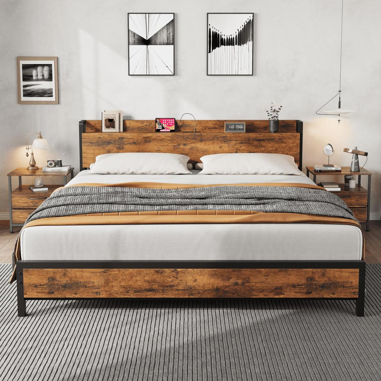 Garvee King Bed Frame