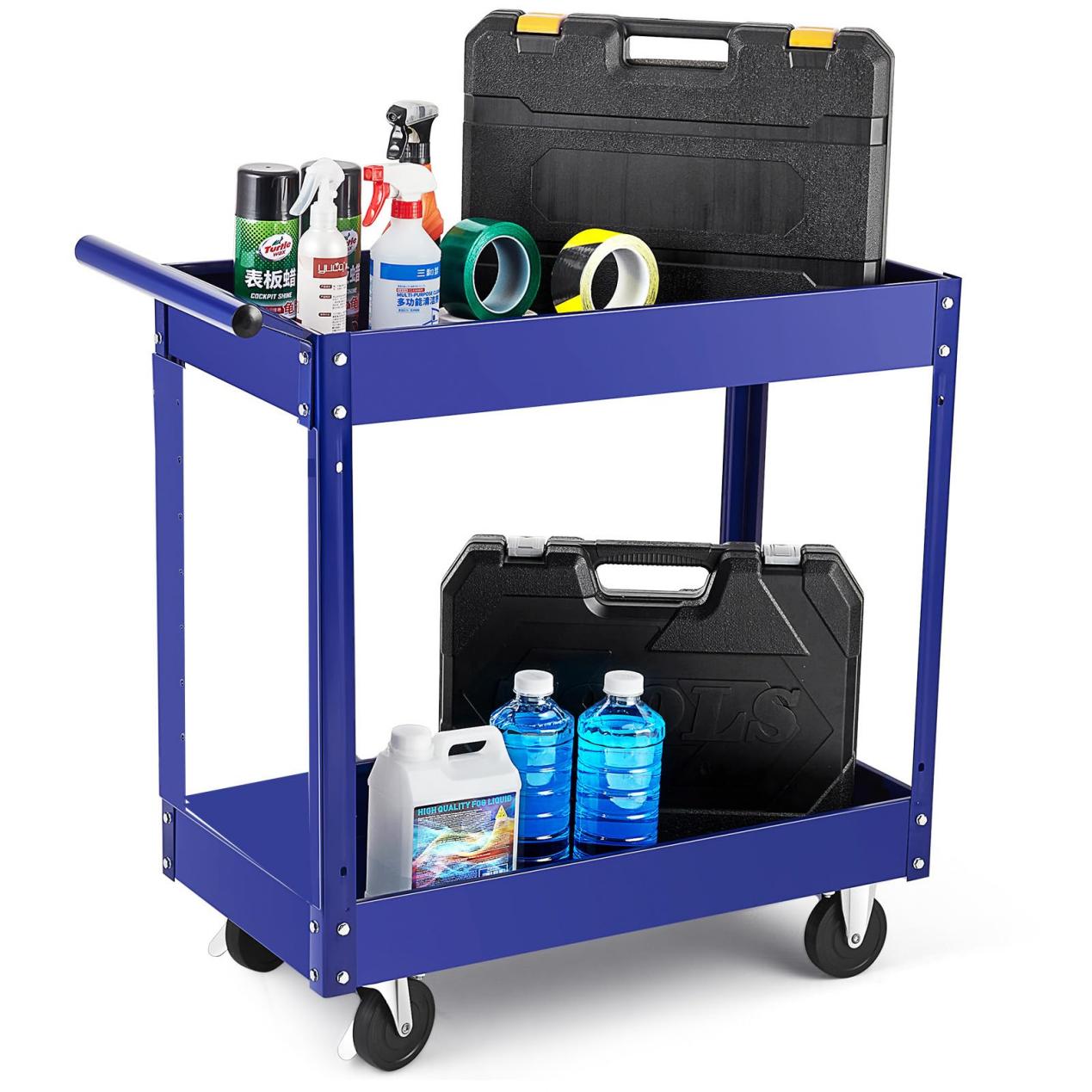 GARVEE 2-Tray Heavy-Duty Tool Cart