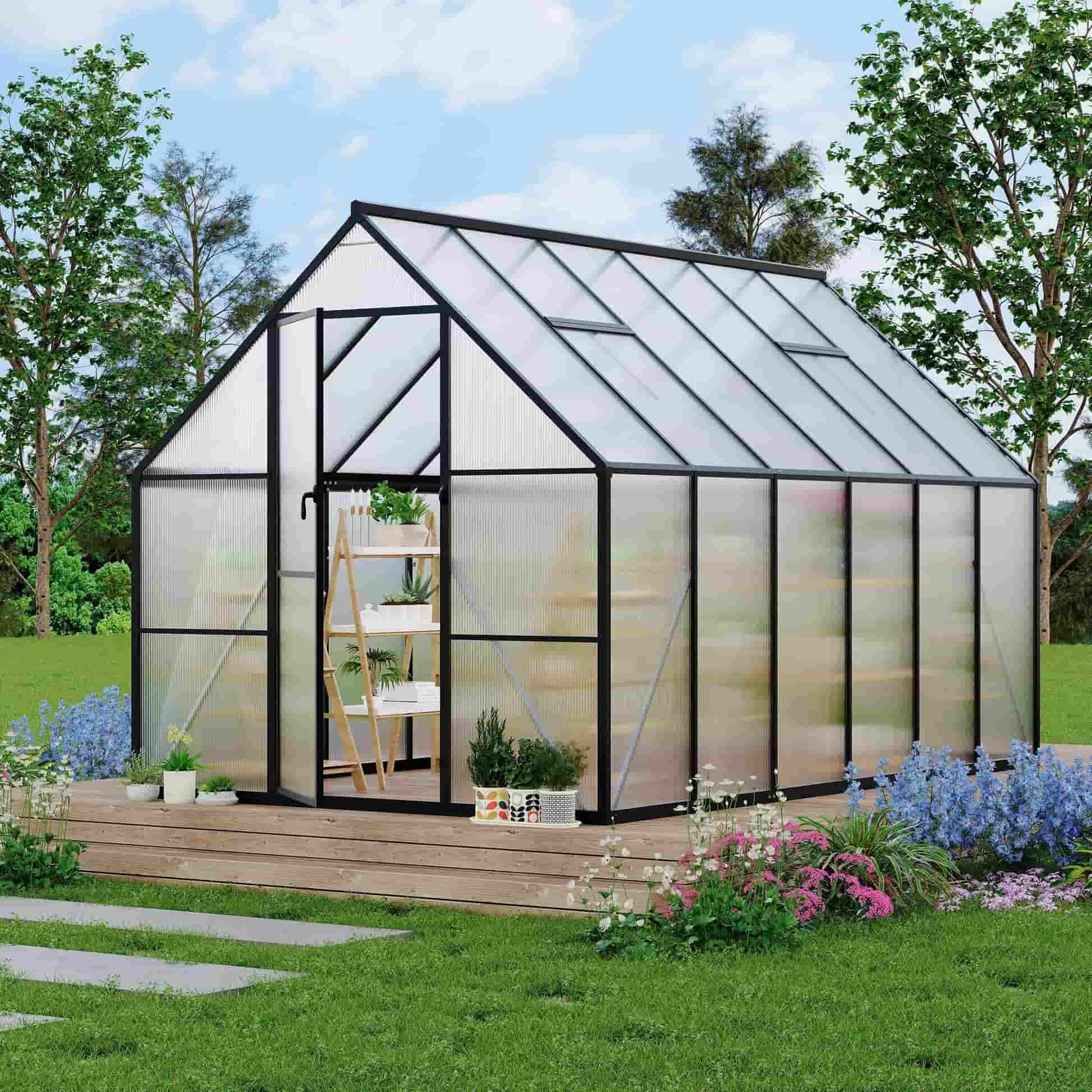 Garvee 8x12 Polycarbonate Greenhouse