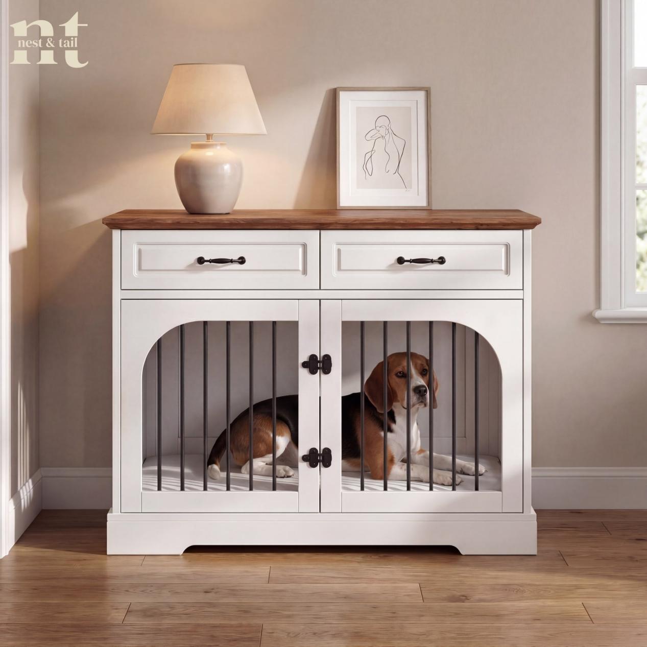 Nest & Tail Ashgrove Console Dog Crate Furniture